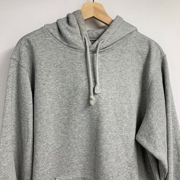 Muji Men's Heather Cotton Stretch Long‎ Sleeve Pullover Hoodie Sweatshirt Size M - Picture 4 of 12